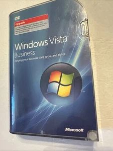 Microsoft Windows Vista Business 32 Bit DVD UPGRADE with Key - Picture 1 of 9