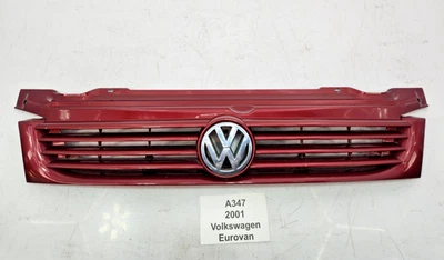 ✅ 97-03 OEM Volkswagen Eurovan GLS parachoques delantero superior central radiador rejilla rojo Foto 1 de 4