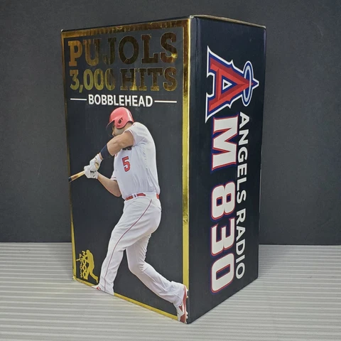 Albert Pujols Los Angeles Angels 3000 Hits - Bobblehead MLB - New Vintage Cover