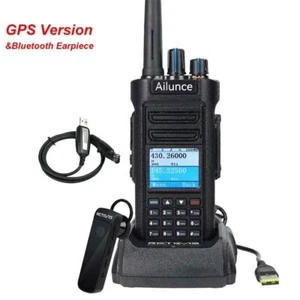 Ailunce HD2 IP67 Bluetooth GPS Dual Band DMR AMATEURFUNK VFO Zwei Wege Radio + USB - Bild 1 von 20