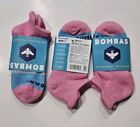 Women's Bombas Tri-Block Honeycomb Ankle Socks Rose/Aqua Medium Lot of 3 New