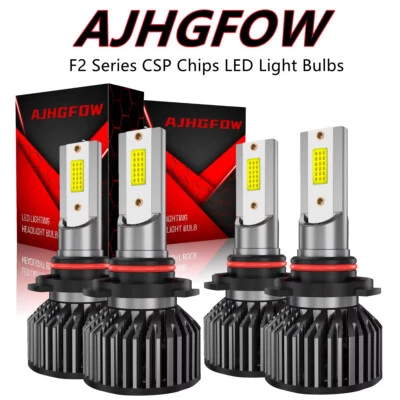 4X LED Headlight High Low Bulbs For Saturn SL SL1 SL2 Base Sedan 1.9L 1991-2002 - Image 1 of 4