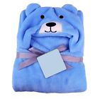 Best Quality Super Soft Bathrobe Hooded Sky Blue Towel Wrapper By Newborn Baby