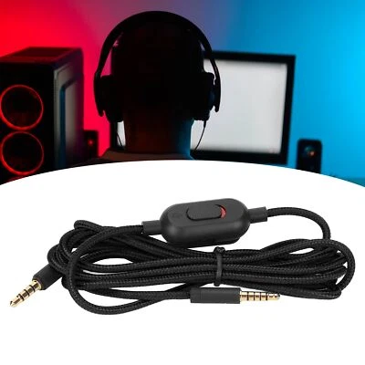 (Negro) Cable auxiliar de audio de repuesto para Logitech G Pro G Pro X G433 G233 Gaming