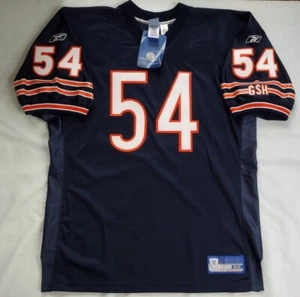 NWT VINTAGE REEBOK ON FIELD CHICAGO BEARS #54 URLACHER FOOTBALL JERSEY SIZE 52 - Picture 1 of 12