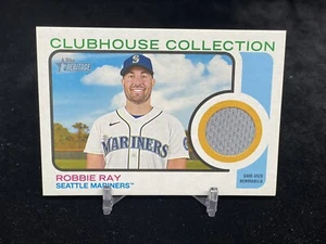 ROBBIE RAY 2022 TOPPS HERITAGE HIGH NUMBER JERSEY RELIC #CCR-RR / MARINERS - Picture 1 of 2