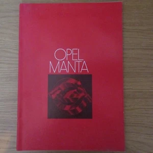 Folleto de ventas Opel Manta de lujo Berlinetta 1.6S 1.9S marzo 1978 - Imagen 1 de 1