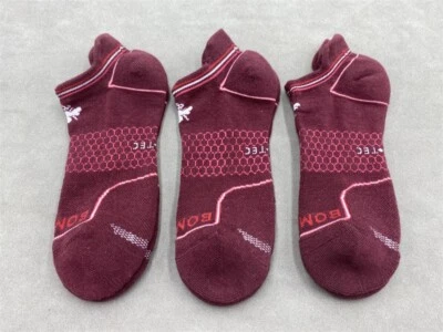 3 Pairs Bombas Men's All-Purpose Performance Ankle Socks Size L Red - Image 1 of 3