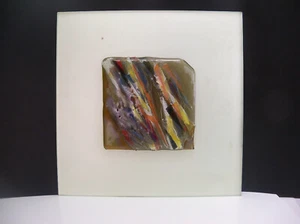 Wong Keng Fuan Fused Studio Art Glass Wall Sculpture Malaysia - Picture 1 of 10