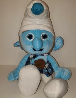 Kellytoy The Smurfs Scottish Kilt Gutsy Smurf 17" Doll Toy Stuffed Animal Plush - Image 1 of 4