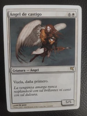 MTG ANGEL OF RETRIBUTION (Ángel de castigo) VERY RARE SPANISH MP Salvat-Hachette - Image 1 of 4