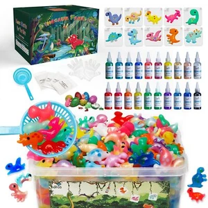 Magic Water Elf Toy Kit, Aqua Fairy Water Gel Kit with 20 Magic Gels, 10 Dino... - Picture 1 of 9