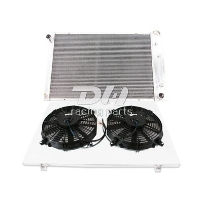 Radiador de 3 filas + cubierta + ventilador para 73-91 Chevy GMC C/K 10 20 30 Blazer Suburban Jimmy Foto 1 de 4