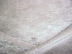 6-5/8Y Sanderson Zoffany Z602 Bonomo Silver Textured Velvet Upholstery Fabric - Picture 1 of 4