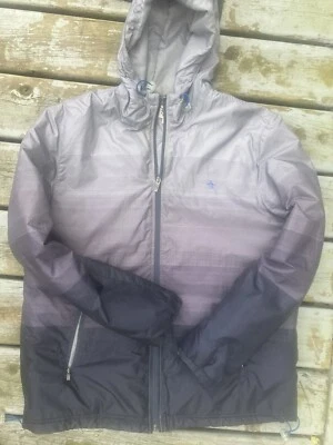 Original Penguin —  Quarter Zip Hooded Windshirt —Gray Ombre, XL, free shipping - Image 1 of 4