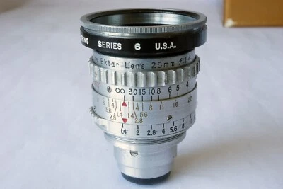 柯达 25 毫米 F/1.4 Cine Ektar S 卡口镜头带升压滤镜适配器环 — 第 1/4 张图片