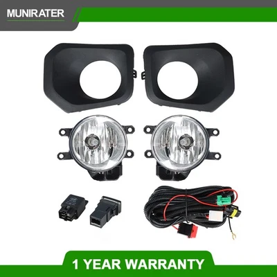 透明防撞雾灯 H11 灯带电线适用于 2016 - 2021 年丰田塔科马 SR5 — 第 1/4 张图片