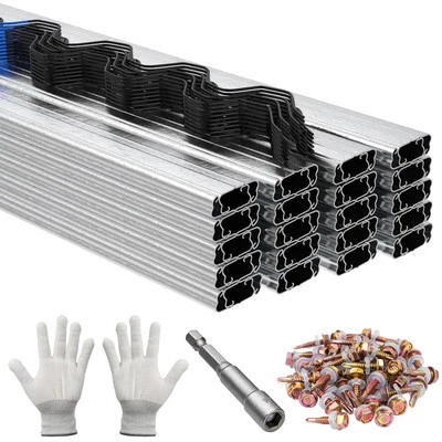 20 PCS 3.28FT Greenhouse Wiggle Spring Wire and Lock Channel Kit, Greenhouse ... - Image 1 of 4