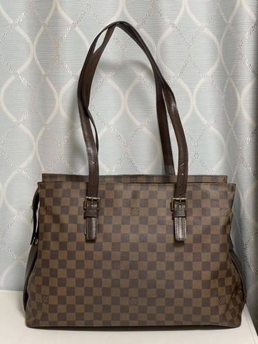 LOUIS VUITTON（LV） Louis Vuitton Chelsea Borsa a Tracolla Damier Tote Bag Pelle Marrone N51119 Autentica