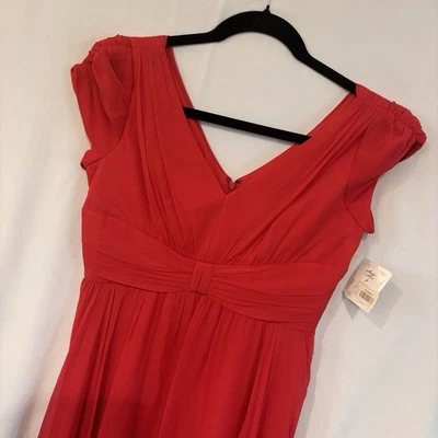 Suzi Chin Maggy Boutique 100% Silk Dress Sz 12 Event Wedding Christmas Sexy NEW - Image 1 of 4