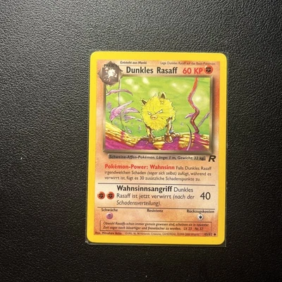 Dunkles Rasaff 43/82 Team Rocket Near Mint - Deutsch Pokemon Karte - Bild 1 von 2