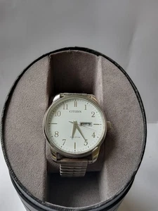 Citizen Eco Drive Stretch Strap Mens Watch - Picture 1 of 8