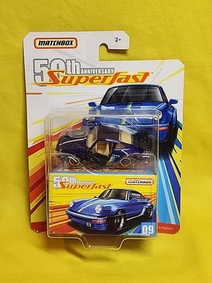 2019 Matchbox 50º Aniversário Superfast '80 Porsche 911 Turbo Azul 🔥G - Imagem 1 de 4