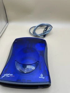 iOmega Zip 250 Z250USBPCMBP USB External Disk Drive Blue Gray Portable - Photo 1/15