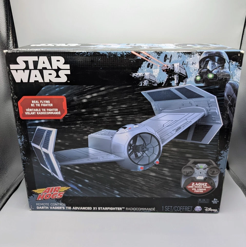 Air Hogs Star Wars Control Remoto RC Darth Vader's TIE Advanced X1 Starfighter Foto 1 de 4