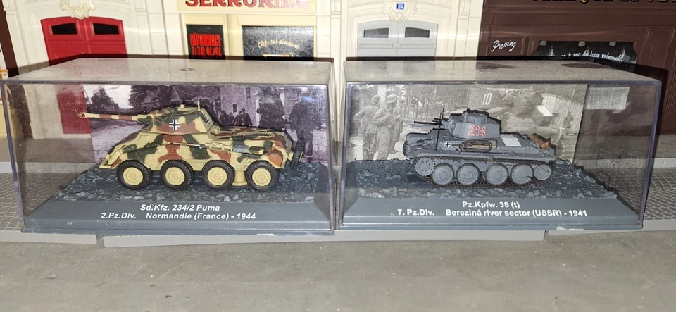 Lot     2   vehicules   allemands    WW2 - 1/72 En BOITE  Vitrine. - Photo 1/1