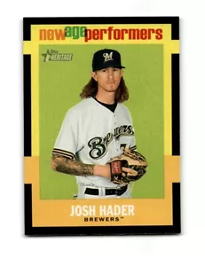 2020 Topps Heritage - New Age Performers #NAP-12 Josh Hader Brewers - Picture 1 of 2