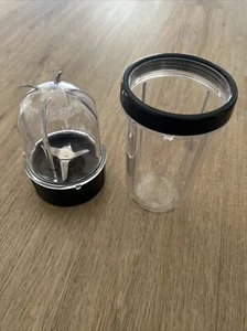 Magic Bullet 12oz Cup & 16oz Cup With Blender Blade And Lip - Picture 1 of 11