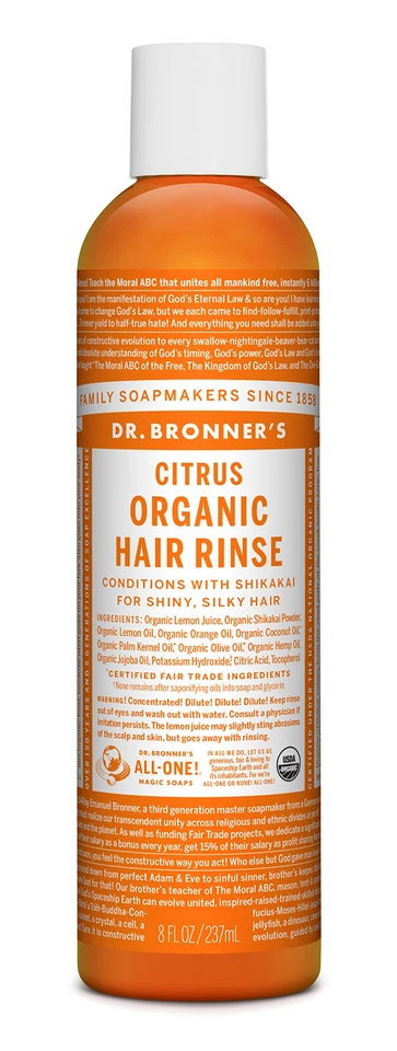 Dr. Bronners Hair Conditioner Rinse - Citrus - 8 oz - Image 1 of 1