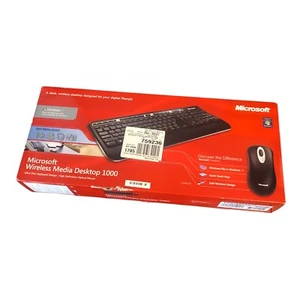 Genuine Microsoft Wireless Optical Desktop 1000 KB & Mouse Model#1014/1028/1067 - Picture 1 of 11