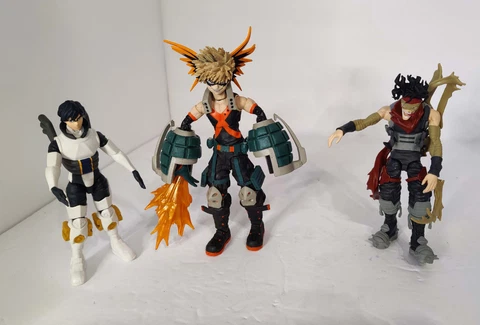 McFarlane Toys My Hero Academia 3 Figure Lot Katsuki Bakugo Tenya Iida Stsin Cover