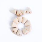 Natural Wood Beads Cone Shaped Wooden Spacer Beads Diy Jewelry 50pcs