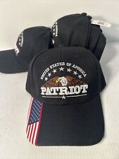 New Black American Patriot Hat Black Baseball Cap