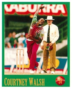 1996 1997 WEST INDIES Cricket Card COURTNEY WALSH Sticker - Bild 1 von 3