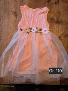 Mädchen Kleid Tüll Blumen Gr. 110 - Bild 1 von 1