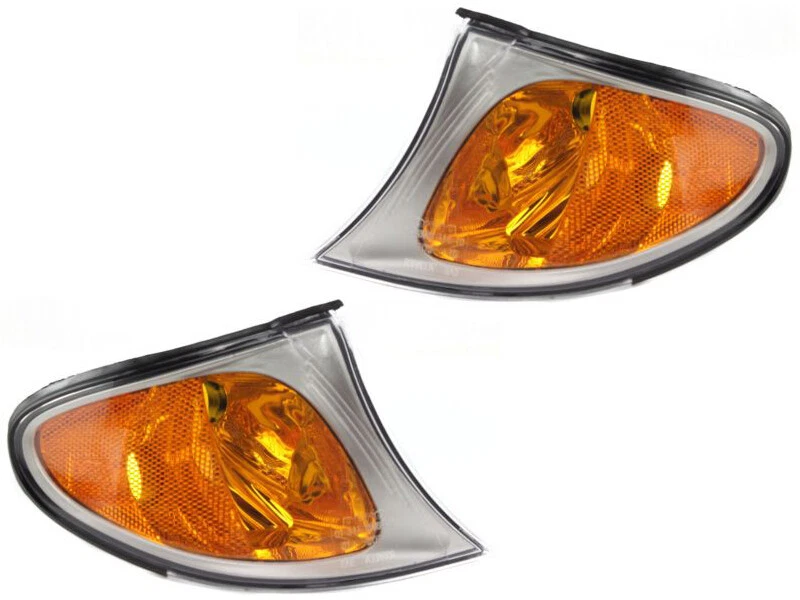 Par de luzes de canto sinal de estacionamento prata titânio vagão sedã série 3 E46 02-05 - Imagem 1 de 1