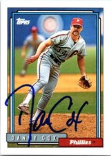 Danny Cox autographed baseball card (St. Louis Cardinals) 1992 Topps #791