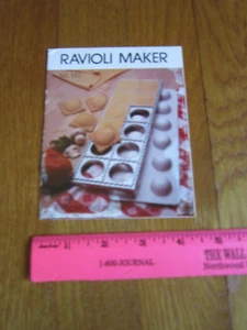 Vitantonio Ravioli Maker Instruction BOOKLET ONLY Guide Recipes - Picture 1 of 4