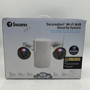 Swann NVW-800 4ch Wi-Fi NVR/1TB/2x NVW-800CAM 4K WiFi IP Digital Security System - Picture 1 of 5