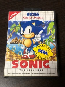 Game SONIC The Hedgehog SEGA Master System Portugal Sticker Japan 1991 - Picture 1 of 5