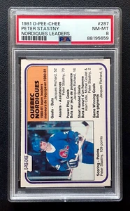 PETER STASTNY / SUPER ACTION 1981-82 O-PEE-CHEE 81-82 Nº 287 PSA 8 92558 - Imagen 1 de 2