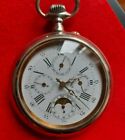 Ancienne montre  Gousset Rgulateur De chemin de fer Quantime /fin 19 me