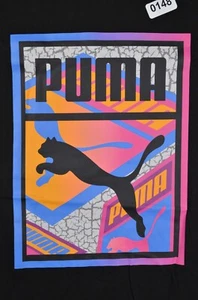 Puma Shirt Herren Small 37" Black Cat Neon Logo - Bild 1 von 16