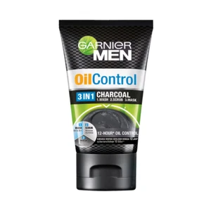3X GARNIER (EXP 03/2027) MEN OIL Control 3 in 1 Charcoal 100ml - Picture 1 of 7