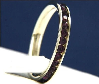 Yellow Gold Tone Stainless Steel 0.001 CT Onyx Cut CZ Women Engagement Ring Sz6 - Image 1 of 4