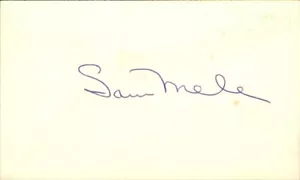 Sam Mele Minnesota Twins d.2017 signed/signiert 3x5 Karteikarte 162534 - Bild 1 von 1